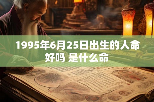 1995年6月25日出生的人命好吗 是什么命