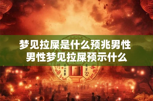 梦见拉屎是什么预兆男性 男性梦见拉屎预示什么