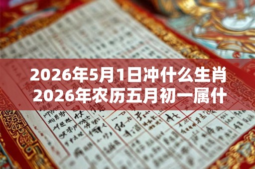 2026年5月1日冲什么生肖 2026年农历五月初一属什么生肖