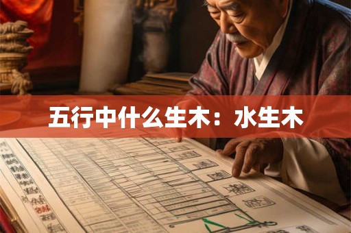五行中什么生木：水生木