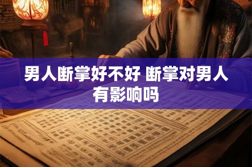男人断掌好不好 断掌对男人有影响吗 男人断掌好不好 断掌对男人有影响吗