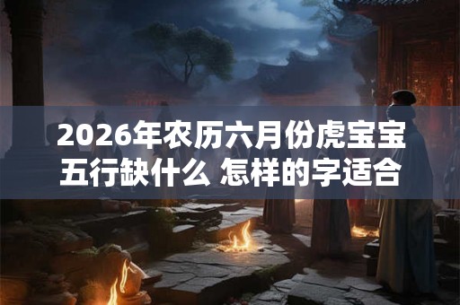 2026年农历六月份虎宝宝五行缺什么 怎样的字适合取名