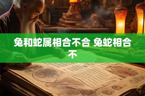 兔和蛇属相合不合 兔蛇相合不