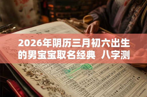2026年阴历三月初六出生的男宝宝取名经典  八字测算
