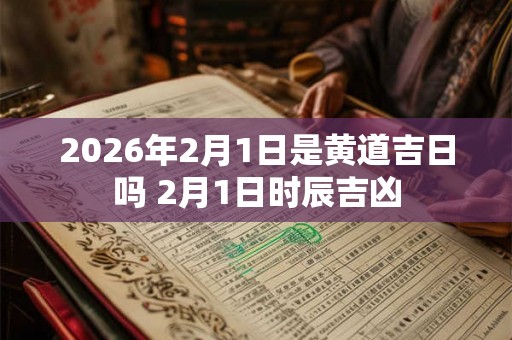 2026年2月1日是黄道吉日吗 2月1日时辰吉凶