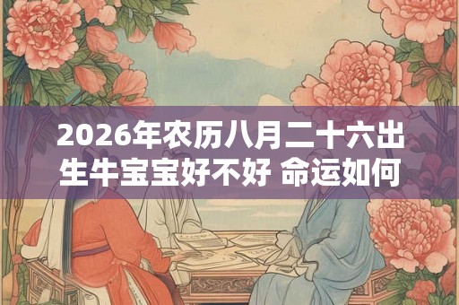 2026年农历八月二十六出生牛宝宝好不好 命运如何
