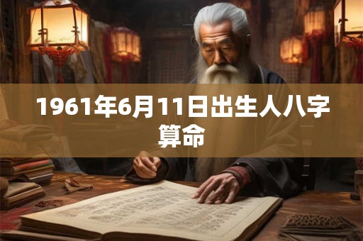 1961年6月11日出生人八字算命