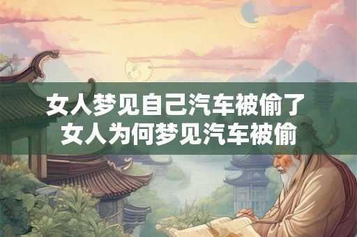 女人梦见自己汽车被偷了 女人为何梦见汽车被偷
