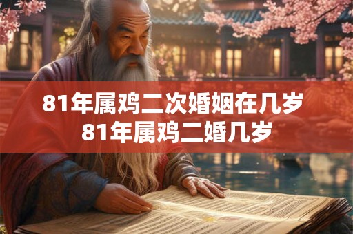 81年属鸡二次婚姻在几岁 81年属鸡二婚几岁 81年属鸡二次婚姻在几岁 81年属鸡二婚几岁