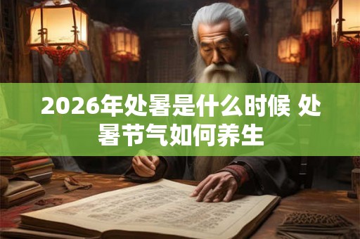 2026年处暑是什么时候 处暑节气如何养生