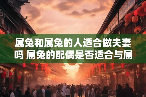 属兔和属兔的人适合做夫妻吗 属兔的配偶是否适合与属兔的人结为夫妻
