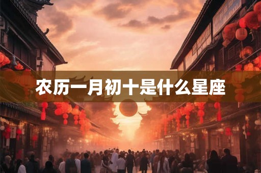 农历一月初十是什么星座