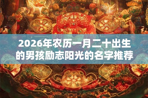 2026年农历一月二十出生的男孩励志阳光的名字推荐
