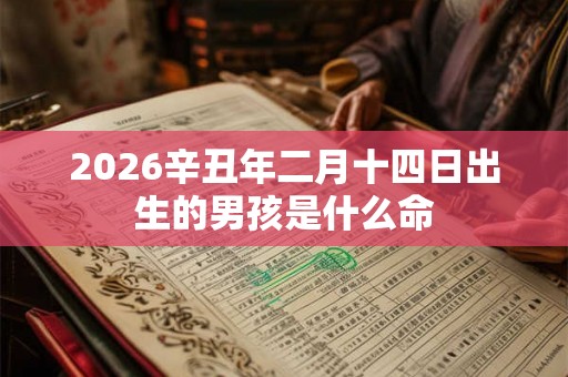 2026辛丑年二月十四日出生的男孩是什么命