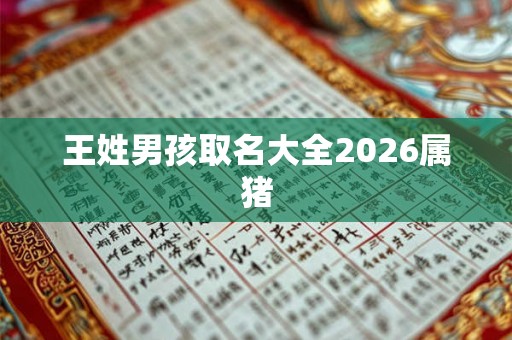 王姓男孩取名大全2026属猪 王姓男孩取名大全2026属猪