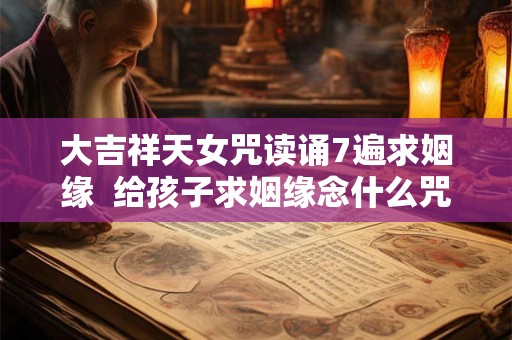 大吉祥天女咒读诵7遍求姻缘  给孩子求姻缘念什么咒