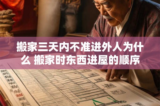 搬家三天内不准进外人为什么 搬家时东西进屋的顺序 搬家三天内不准进外人为什么 搬家时东西进屋的顺序