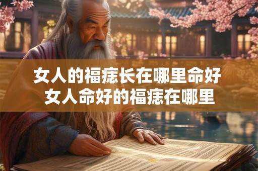 女人的福痣长在哪里命好 女人命好的福痣在哪里