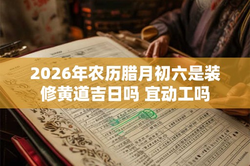 2026年农历腊月初六是装修黄道吉日吗 宜动工吗