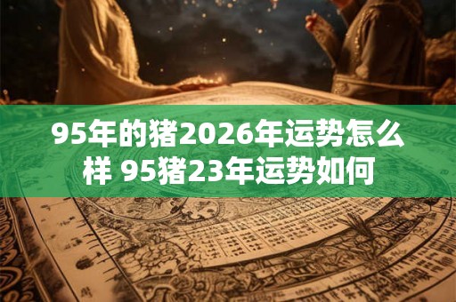 95年的猪2026年运势怎么样 95猪23年运势如何