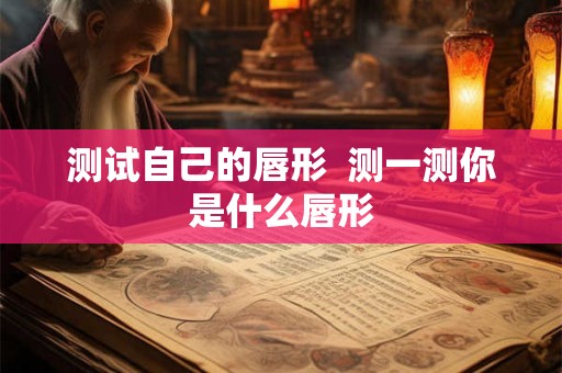 测试自己的唇形  测一测你是什么唇形