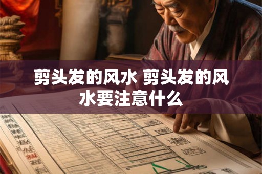 剪头发的风水 剪头发的风水要注意什么