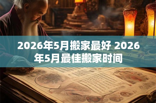 2026年5月搬家最好 2026年5月最佳搬家时间 2026年5月搬家最好 2026年5月最佳搬家时间