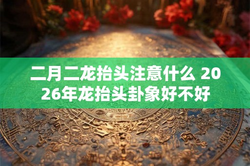 二月二龙抬头注意什么 2026年龙抬头卦象好不好