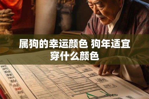 属狗的幸运颜色 狗年适宜穿什么颜色