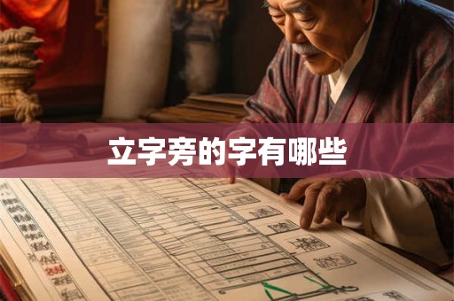 立字旁的字有哪些