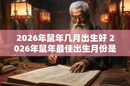 2026年鼠年几月出生好 2026年鼠年最佳出生月份是 2026年鼠年几月出生好 2026年鼠年最佳出生月份是