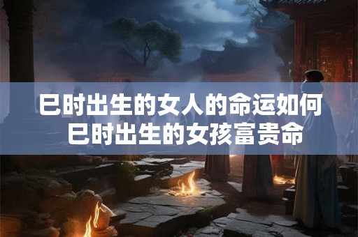 巳时出生的女人的命运如何  巳时出生的女孩富贵命