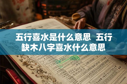 五行喜水是什么意思 五行缺木八字喜水什么意思 五行喜水是什么意思 五行缺木八字喜水什么意思