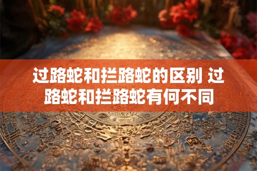 过路蛇和拦路蛇的区别 过路蛇和拦路蛇有何不同 过路蛇和拦路蛇的区别 过路蛇和拦路蛇有何不同
