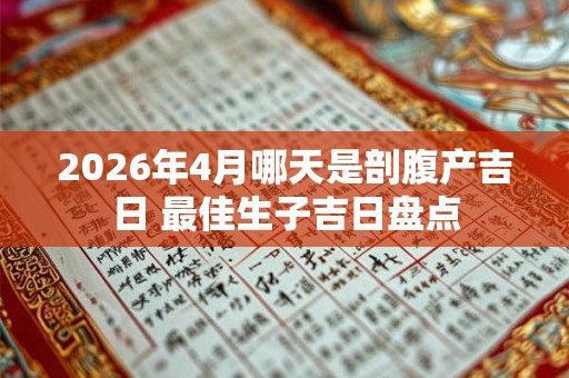 2026年4月哪天是剖腹产吉日 最佳生子吉日盘点