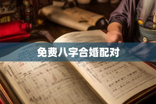 免费八字合婚配对