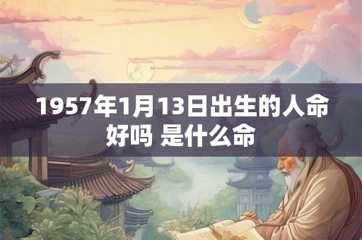 1957年1月13日出生的人命好吗 是什么命
