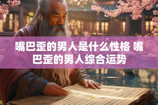 嘴巴歪的男人是什么性格 嘴巴歪的男人综合运势