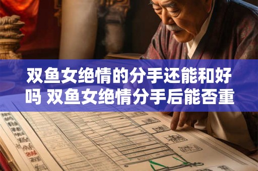 双鱼女绝情的分手还能和好吗 双鱼女绝情分手后能否重修旧好 双鱼女绝情的分手还能和好吗 双鱼女绝情分手后能否重修旧好