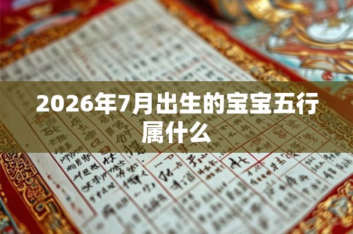 2026年7月出生的宝宝五行属什么