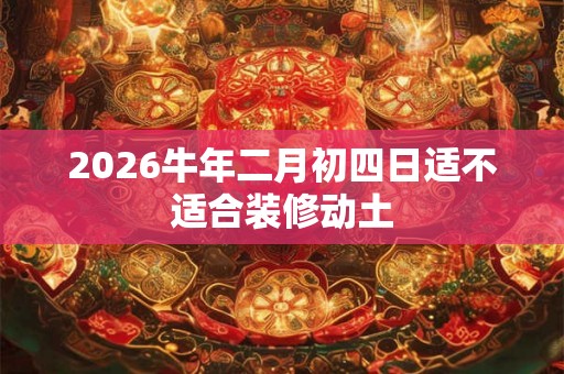 2026牛年二月初四日适不适合装修动土
