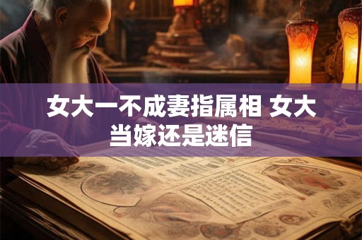 女大一不成妻指属相 女大当嫁还是迷信