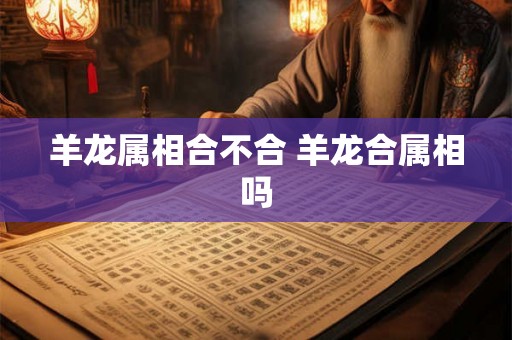 羊龙属相合不合 羊龙合属相吗