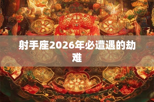 射手座2026年必遭遇的劫难