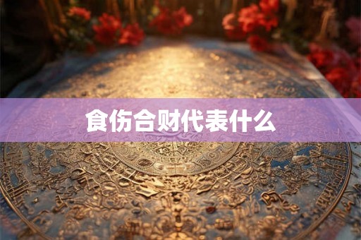 食伤合财代表什么