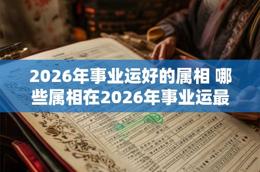 2026年事业运好的属相 哪些属相在2026年事业运最佳