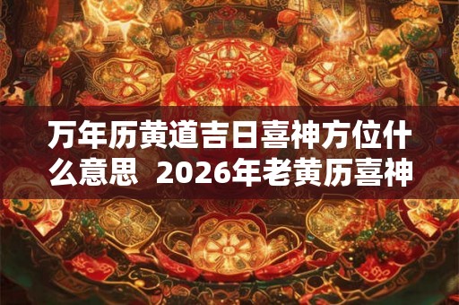 万年历黄道吉日喜神方位什么意思  2026年老黄历喜神方位查询表