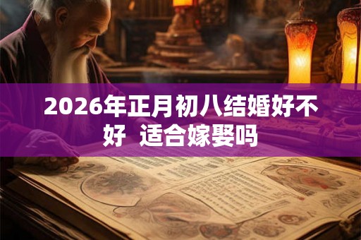 2026年正月初八结婚好不好  适合嫁娶吗