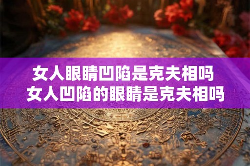 女人眼睛凹陷是克夫相吗 女人凹陷的眼睛是克夫相吗