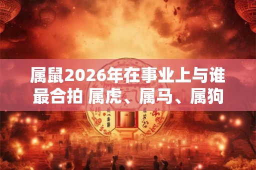 属鼠2026年在事业上与谁最合拍 属虎、属马、属狗